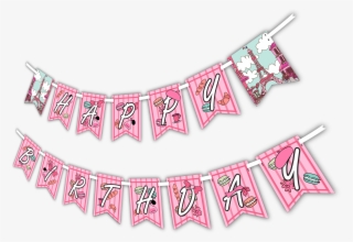 Pink Paris "happy Birthday" Party Banner - 60 Years Old Birthday Theme