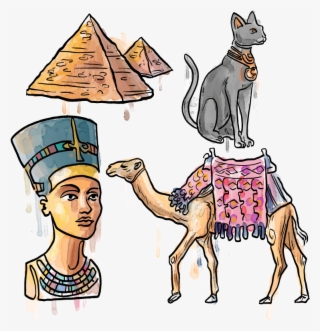 Pharaoh - Egyptian Camel Drawing