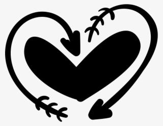 Png File Svg - Dibujo Corazones Negro Png