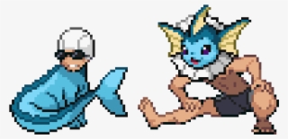 Electric Boogaloo 2 Those Two Can Swim So Good Vaporeon - Eevee Pixel Art Pokemon