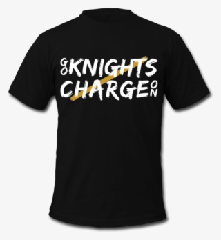 Go Knights / Charge On Brushed Men's Ucf Shirt - Craft White Noise And Black Metal