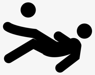 Football Player Landing On Field Missing The Ball Comments - Falta Futbol Png