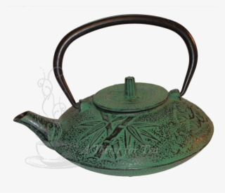 Green Cast Iron Teapot