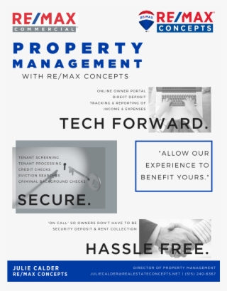 Concepts Property Management Graphic - Property Management Flyer