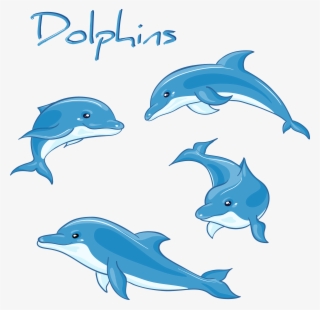 Drawing Royalty Free Decorative Variety Of Royaltyfree - Cartoon Dolphin