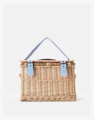 Joules Wicker Picnic Basket With Fabric Lining White - Storage Basket
