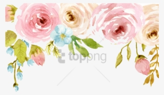 Free Png Download Colorful Floral Design Png Png Images - Watercolor Flower Background Png