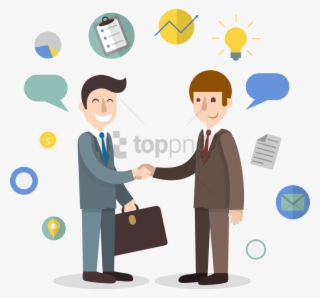 Free Png Business Png Png Image With Transparent Background - Business Shaking Hands Cartoon
