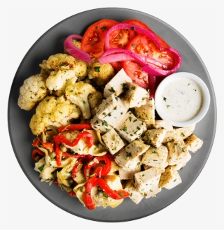 Greek Chicken Gyro Plate - Salad