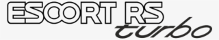 Escort Rs Turbo Sticker