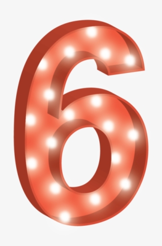 Cirkuslampan Number - 6 Number Png