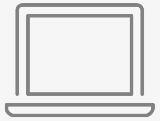 Line Style Icons Laptop - White Laptop Logo Png