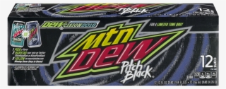 Mountain Dew Pitch Black, - Energy Drink