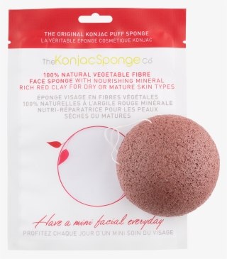 Konjac Facial Puff Sponge French Clay