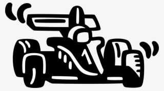 Clip Black And White Formula One On Image Illustration