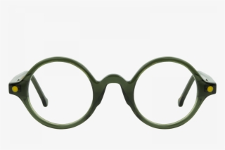 Gaspard Green - Green Transparent Round Glasses