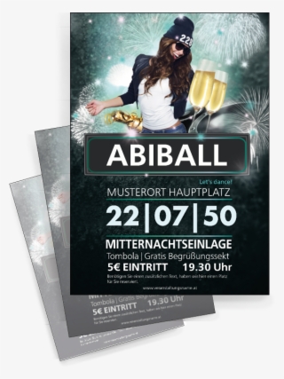 Deine Individuell Gestaltete Werbung F R Veranstaltung - Abiball Plakat