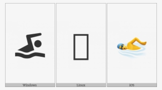 Swimmer On Various Operating Systems - Graphic Design