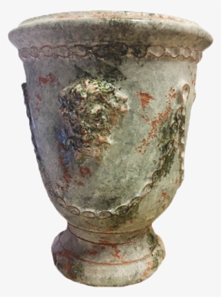 The Bacchus Planter In Antica Grey - Ceramic