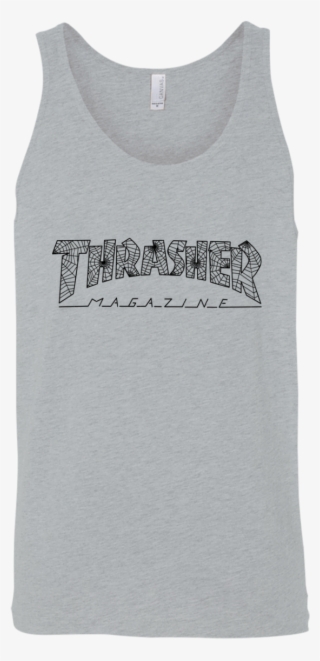 Thrasher Magazine Web Cobweb Black Spider Web Unisex - Active Tank