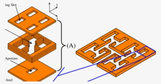 Corporate-feed Waveguide For Coupling Aperture - Diagram
