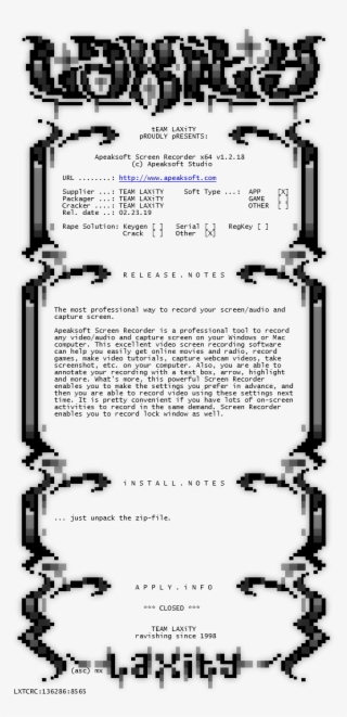 Nfo Converted File For Installation/activation & Release - Parallel