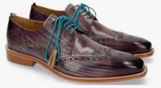 Derby Shoes Nicolas 3 Marble Shade & Lines Violet - Melvin Hamilton Herren Schuhe