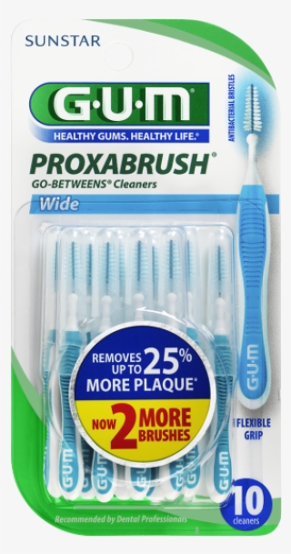 Gum Proxabrush Go-between Cleaners, Wide, 10 Ct - Gum Proxabrush