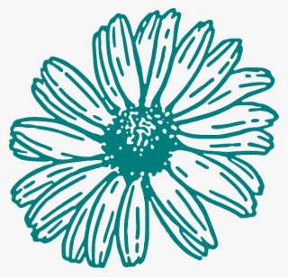 픽사베이 Flower Svg, Flower Outline, Flower Clipart, Silhouette - Gerber Daisy Black And White Clipart