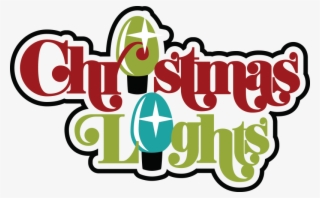 Https - Christmas Lights Scrapbook Title
