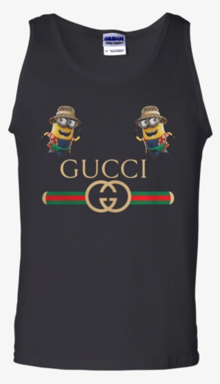 Favorable Minion Gucci Shirt Cotton Tank Top Teeskool - Help More Bees Plant More Trees