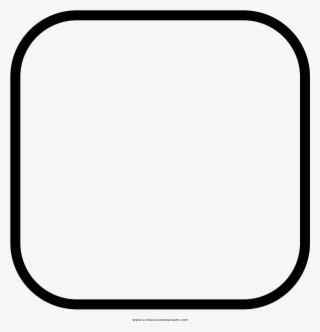 Rounded Square Coloring Page - Quadrado Arredondado