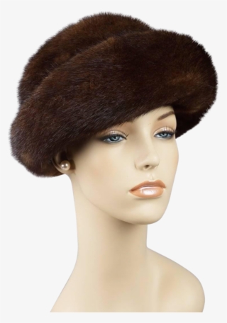 Vintage Russian Mink Hat Cloche Sz 22 1/2 - Lace Wig