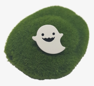 Cute Ghost Enamel Pin - Artificial Turf