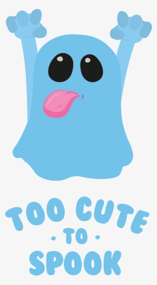 Funny And Cute Ghost Graphic For Halloween - Cartoon