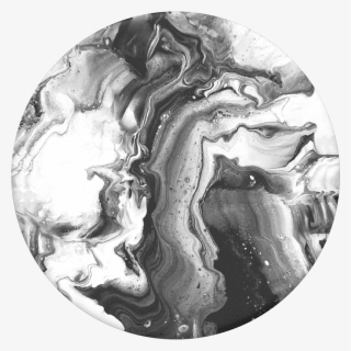 Ghost Marble, Popsockets - Black And White Marble Popsocket