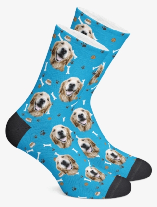 Dog Face Socks Custom Bone Socks - Custom Socks