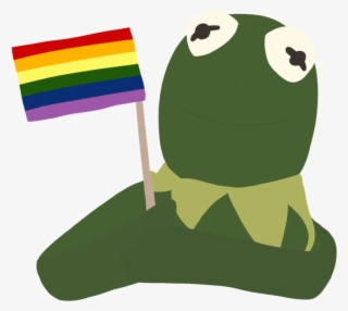 Frog Gay Flag Tumblr Gay Pepe Frog Feels Png Gay Pepe - Pride Kermit
