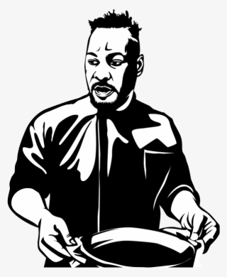 Keeping The People Engaged With The Food - Illustration