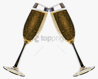 Free Png Champagne Duo Of Glasses Png Image With Transparent - Champagne Glass Clip Art Transparent