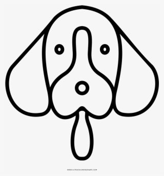 Dog Face Coloring Page - Caras De Perros Faciles Para Dibujar