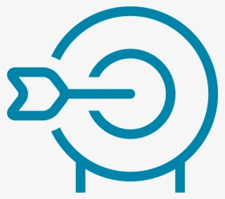 Blue Target Icon - Circle