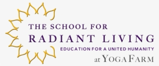 Srl Logo With Sun And Yoga Farm - Yellow Sun/white