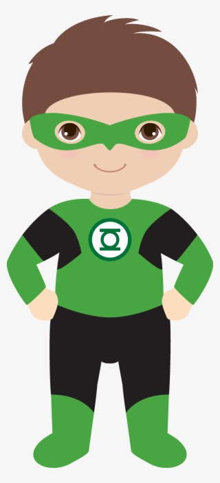 Candy Bag Template Green Lantern Superhero Baby Shower, - Green Lantern Clip Art