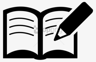 Free Png Book And Pencil Icon Png Image With Transparent - Writing In Book Symbol