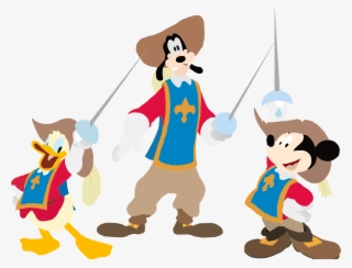 Disney Clipart Goofy - Mickey Donald Goofy The Three Musketeers Png