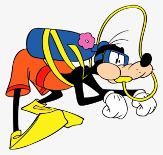 Fish Clipart Goofy - Goofy Scuba