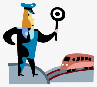 Vector Illustration Of Law Enforcement Traffic Cop