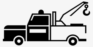 Vector Illustration Of Tow Truck Wrecker Recovery Vehicle - Pickup Truck