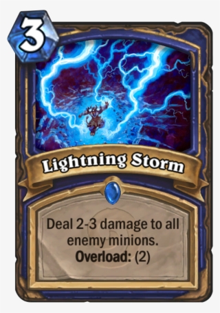 Lightning Storm - Hearthstone Gain Armor